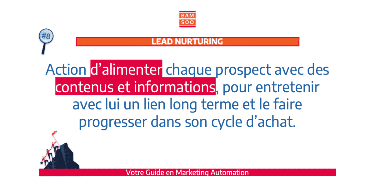 B.A.-BA du marketing automation, le jargon expliqué - Lead Nurturing