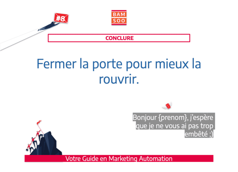 Marketing Automation : Bases simplifiées d'un onboarding B2B efficace - Savoir dire au-revoir