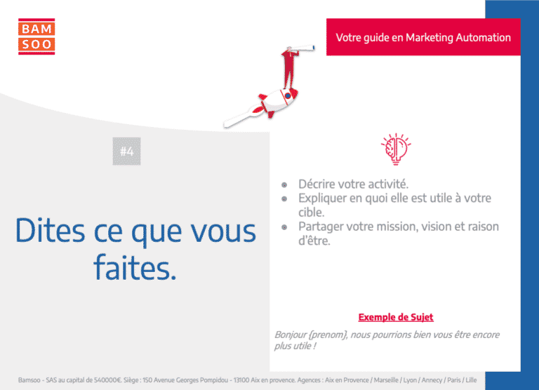 Marketing Automation : Bases expliquées d'un onboarding B2B efficace - Parlez de votre activité