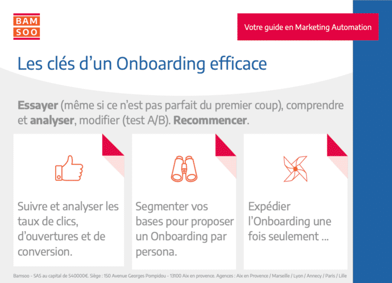 Marketing Automation : Bases expliquées d'un onboarding B2B efficace - les clés